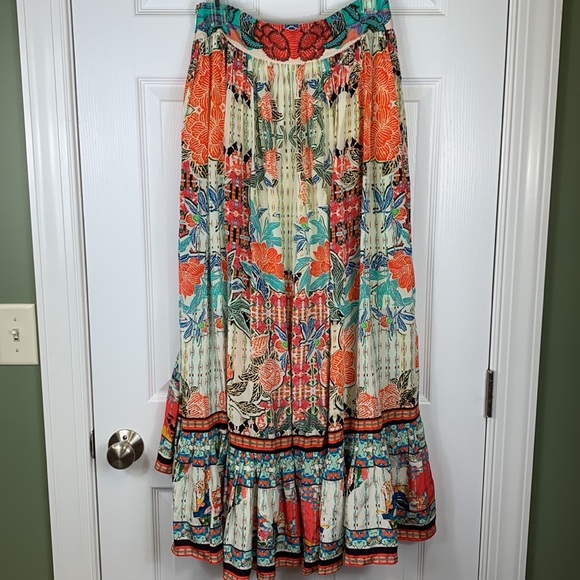 Anthropologie Bhanuni by Jyoti hi low maxi skirt sz 4 - Picture 9 of 12